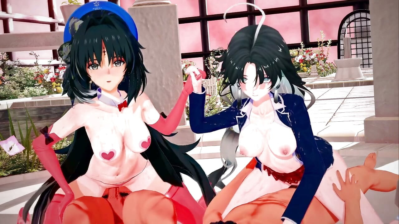 Olas borrascas - Yangyang y Jianxin sexo en grupo - animaciones hentai en 3d