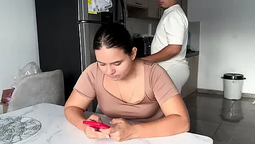 STEPSISTER WANTS SEX IN THE KITCHEN