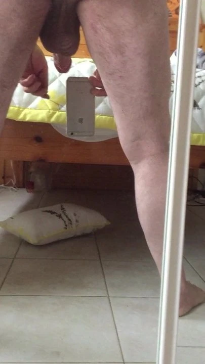 Big stiff thick hard cock bouncing