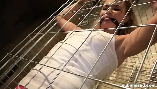 Angel Diamonds Caged Bound Gagged