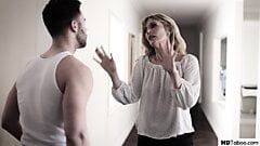 Step Mom cheats with a help of her reluctant stepson