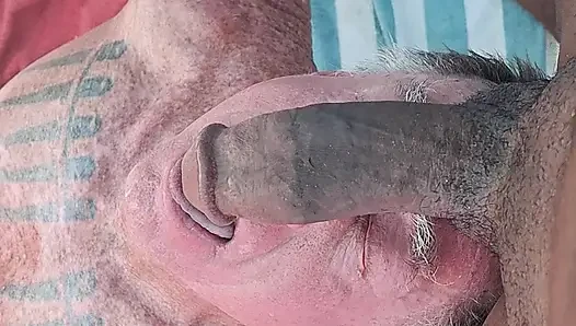 Key West swallowing Pedro's cock and getting fucked in his tent