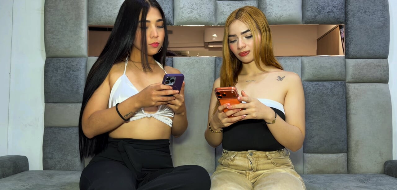 First Time Trying Lesbian Sex with Strap-On with My Best Friend at Our Work Office!