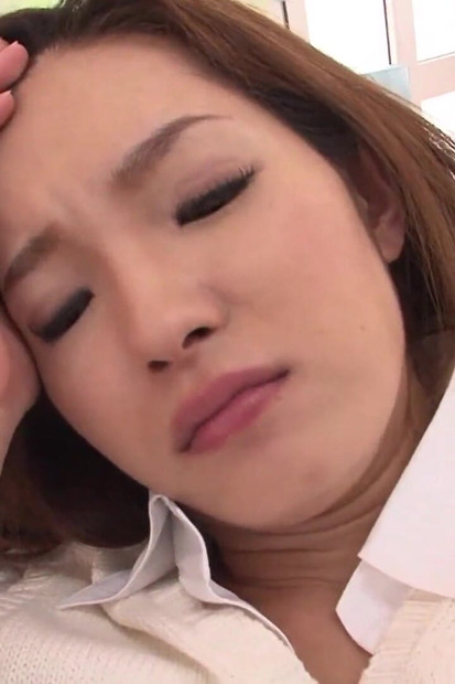 Horny Asian Woman Sticks a Vibrator in Her Pussy