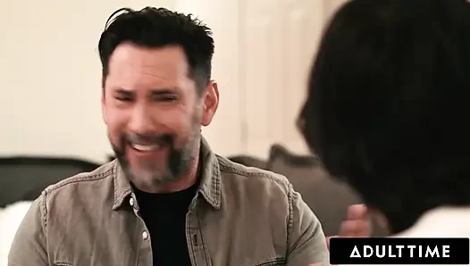 ADULT TIME - Virgin Boy Teams Up With Stepdad To Fuck Horny Blindfolded Stepmom Dana Vespoli