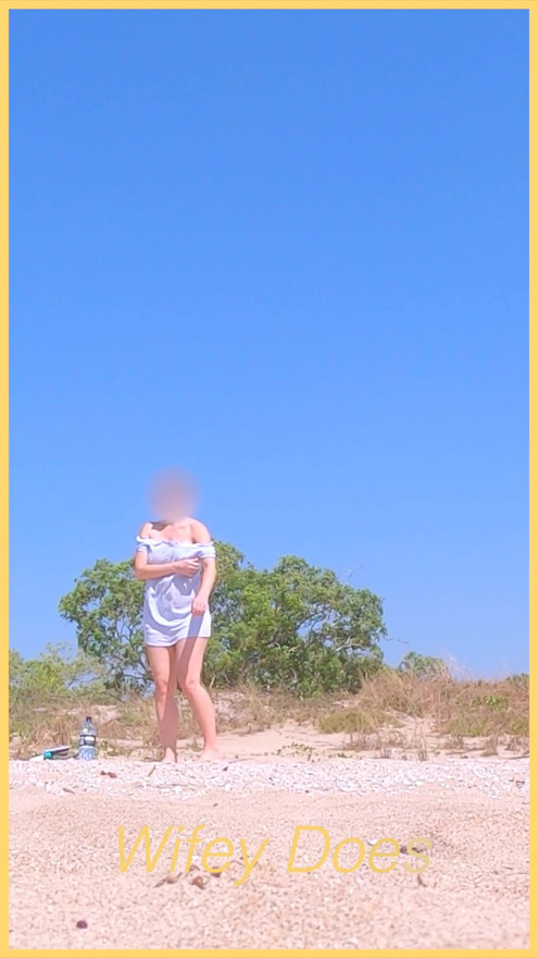 Wifey hanging out at the beach