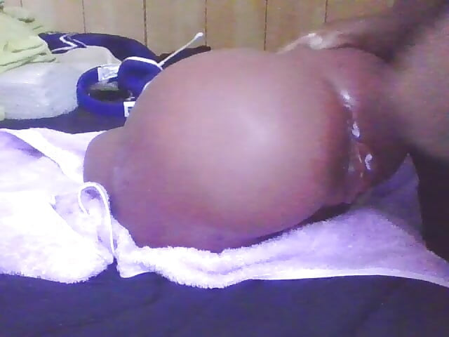 Side view of me hitting the toy