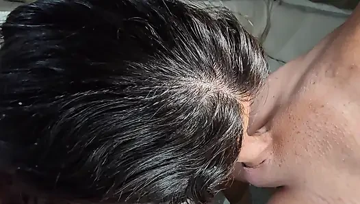 I give my rich Latina stepsister a nice fuck until she gives her all her rich milk on her feet