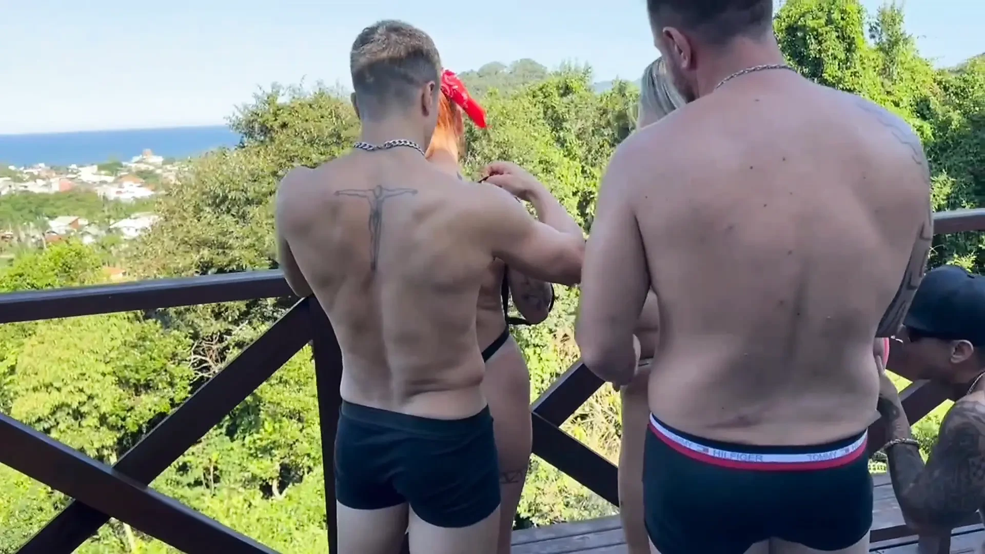 We called some naughty sluts and fucked them in front of the sea in the open air