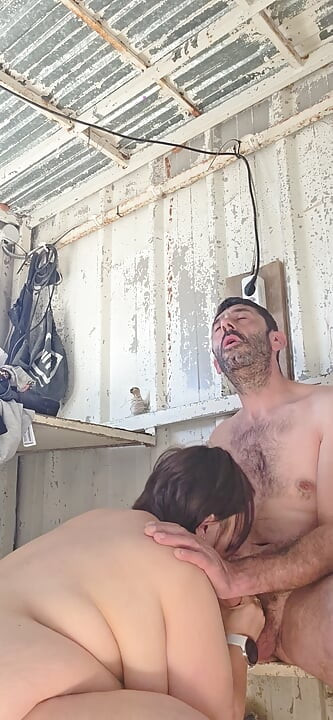 Mature sucks and fucks in the booth