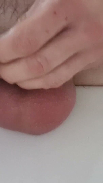 Cock and balls banging, washing and pissing games | Clip 1