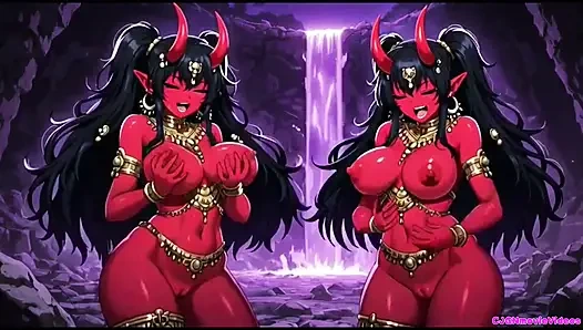 Демон-королева хочет возбужденную, Ai анимация