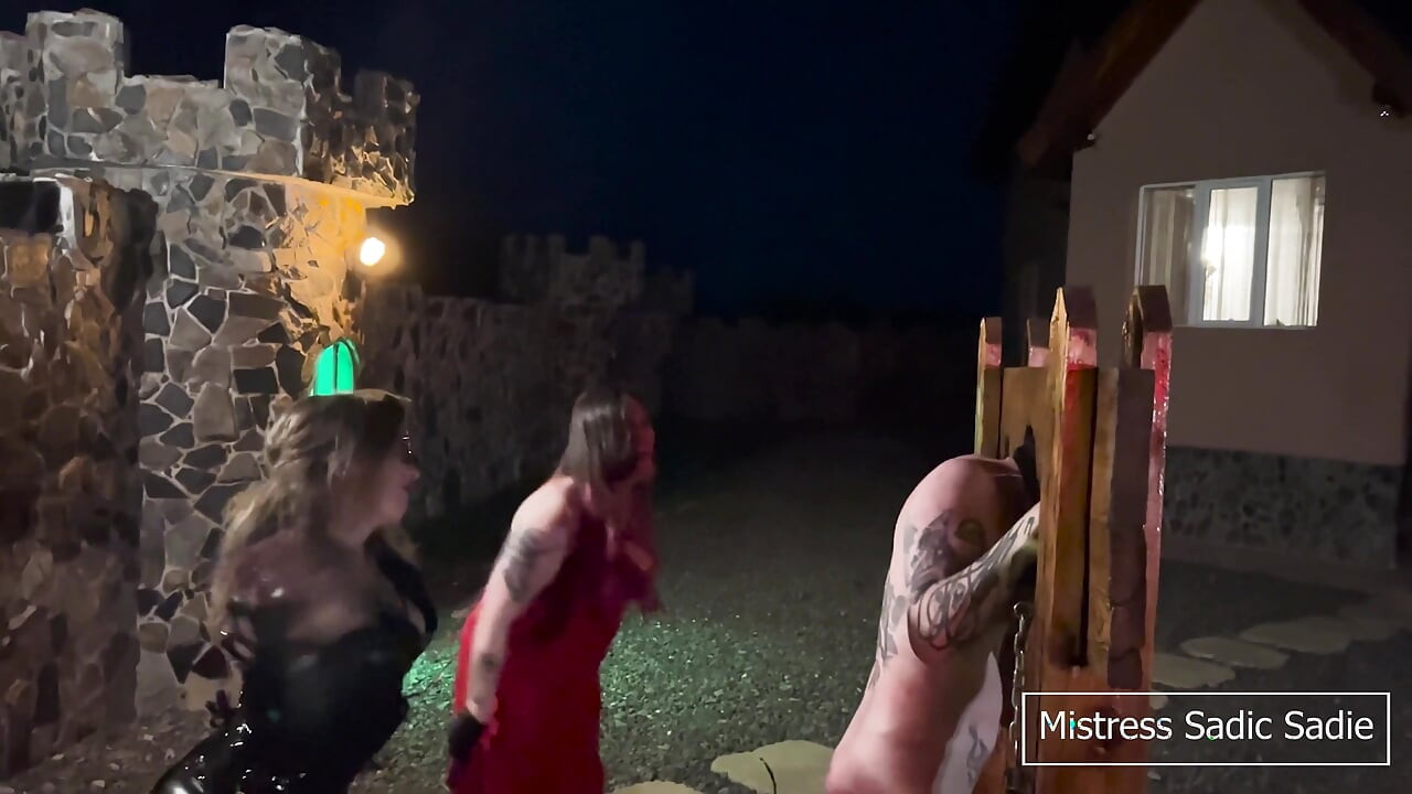 Hardcore Beating and Caning at Night by Two Merciless Dominatrixes Copy