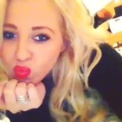 My best friend kissing the cam