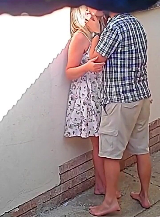 Camera Caught Couple Fucking Outside Public Restaurant