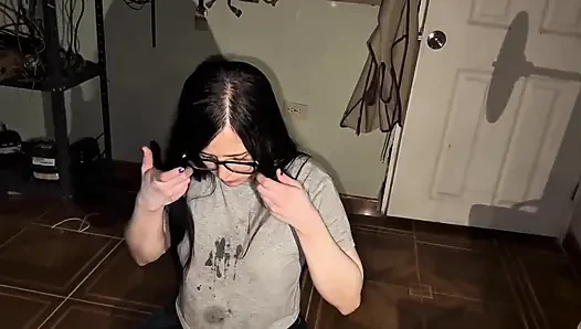 My Step-cousin Can Barely Come Over to Have Delicious Sex, She Gives Him a Good Blowjob