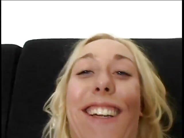Blondynka z grubą cipką lubi jebanie casting pov