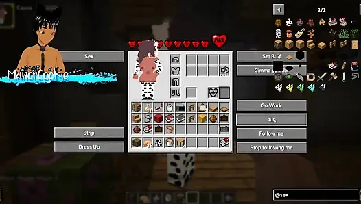 Minecraft Sexcraft The Jenny Mod - melihat apa yang cassie tawarkan dengan toket besarnya