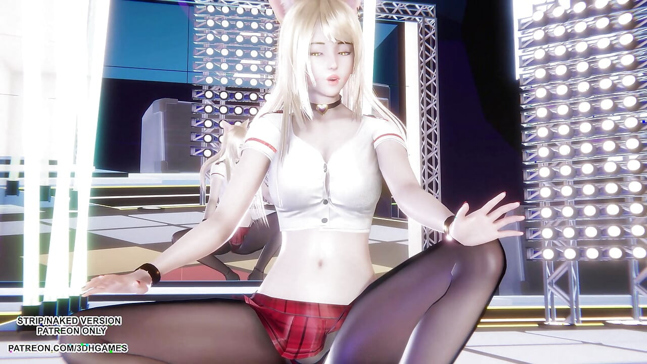 MMD I Ren - 屁股 - Ahri 性感Kpop舞蹈英雄聯盟無碼4K 60FPS