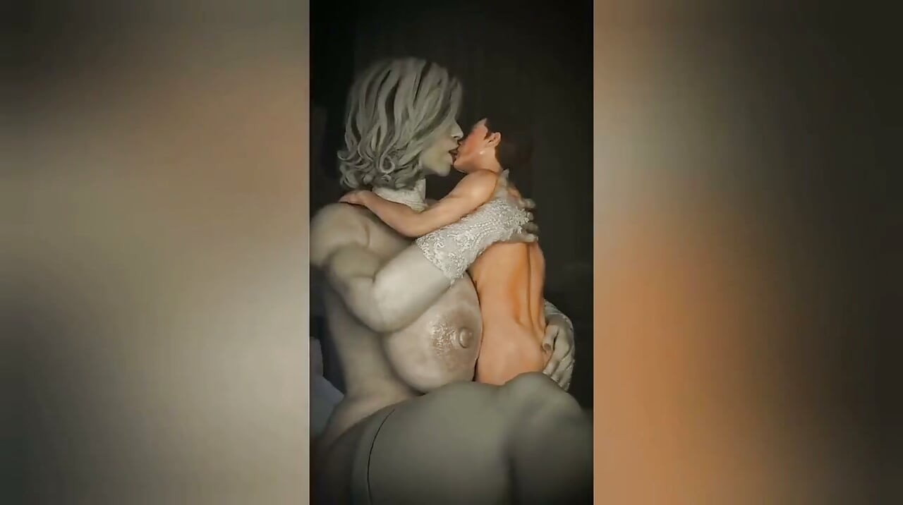 Ai3d милфа - леди Dimitrescu Mike Love крупным планом