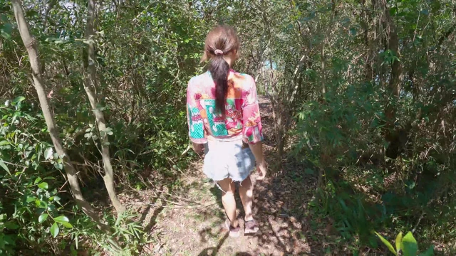Lost In the Jungle! He CUMS 3 TIMES to Stranger Girl with Huge Squirting Pussy