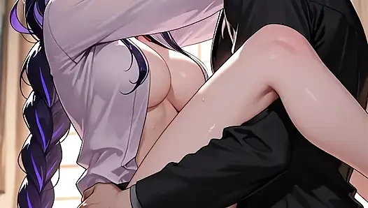 raiden shogun (genshin impact) hentai video