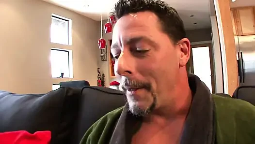 Mature man has fun with a horny teen