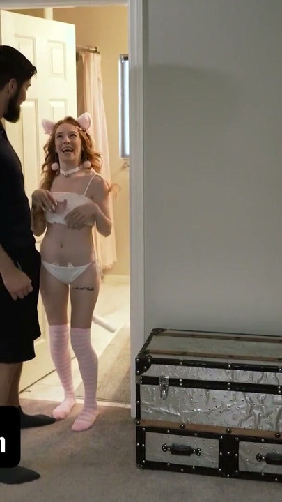 Exxxtra Small - Tiny Redhead Babe Strips Her Cosplay Costume To Fuck Her Boyfriend's Big Dick | Clip 1