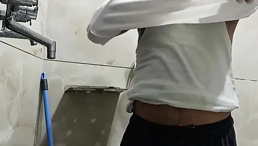 Desi hot man enjoy shower and masterbation show with neighbour uncle and army officer uncle get suckiing and fuckiing