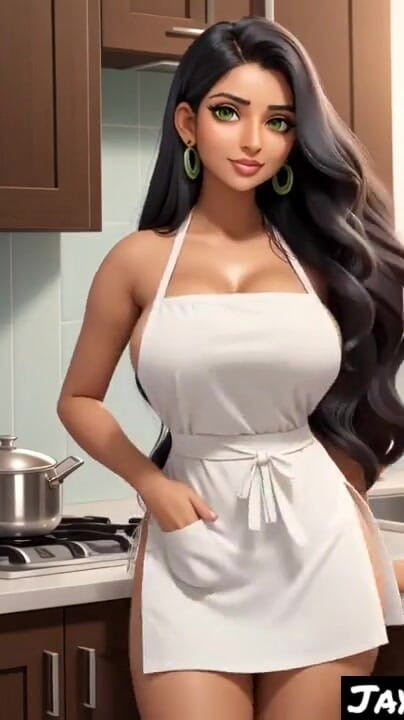 Památný okamžik z "Jaya Anjali se baví ve své kuchyni (Ai model)"