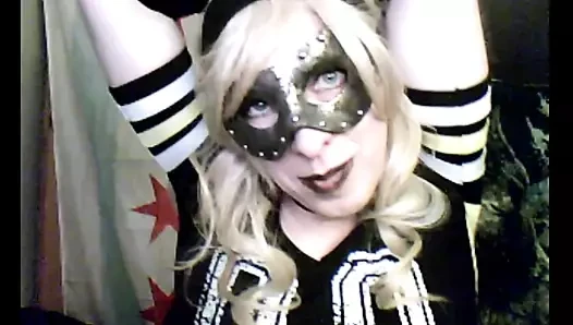 Cheerleader Fun Pt 1 (Crossdresser Cam Show by VikkiCD16)