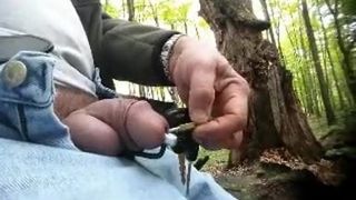 Chastity CBT in woods