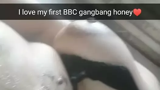 My slut wife sent me this after her first BBC gangbang! RP