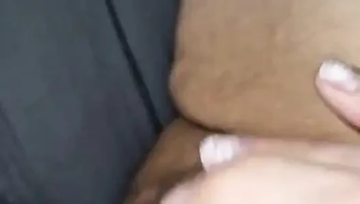 I finger myself. My cunt is nice and wet.