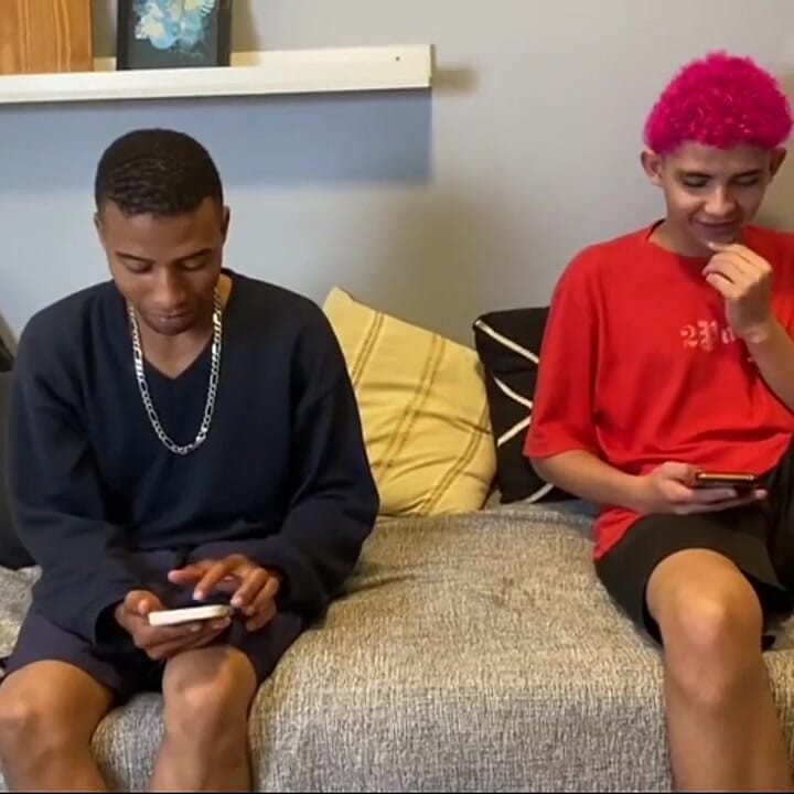 MILF Slut Teasing the Two Brand New Friends. the Naughty Girl Can't Oppose Fucking Hot with Them