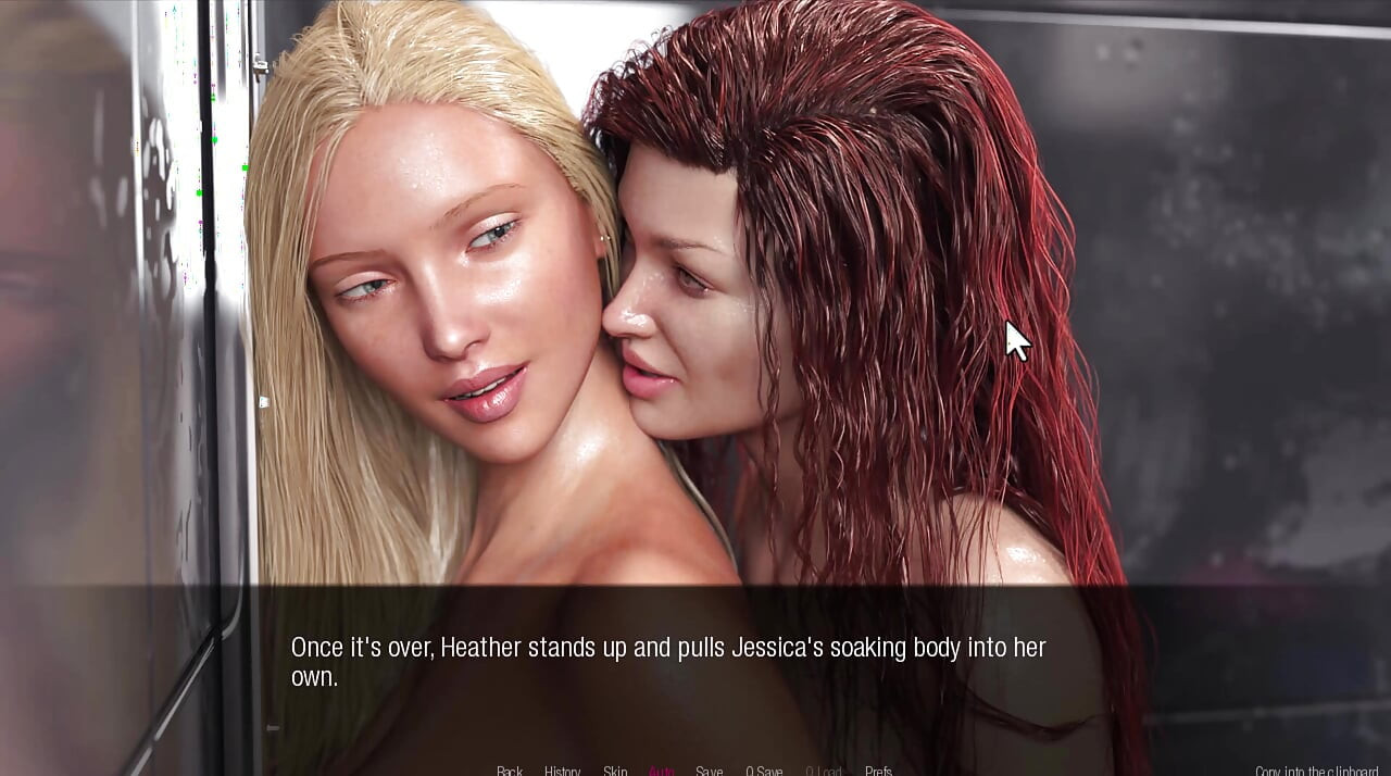 Jessica O'Neil #7 - Jessica and heather had fun in the shower.