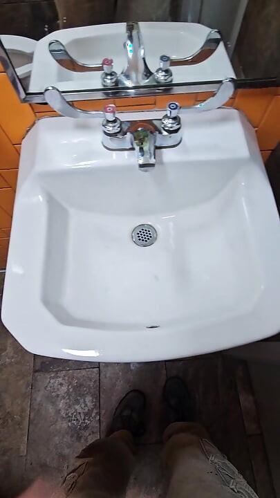 Quick Piss at Gas Station Big Balls Soft Small Cute Dick