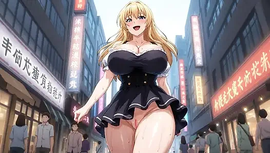 Semua jenis eksposur cacat berjalan di jalanan