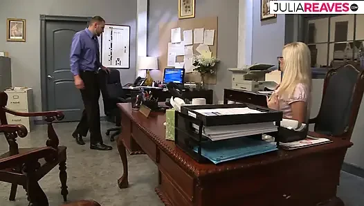 Blonde enjoys a pussy lick then gets fucked hard  by a monster cock