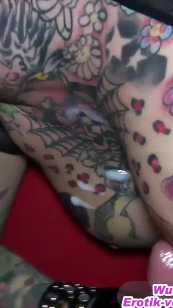 Powerful moment from "German amateur hookers party without condoms with a lot of sperm"