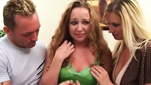 Married couple talk younger neighbor into a threesome
