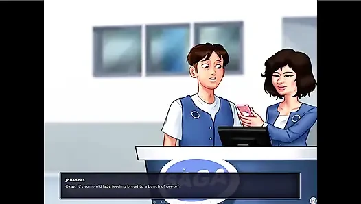 Kisah musim panas - josephine nyepong kontol johannes di belakang meja ... Johannes ngentot sama tina