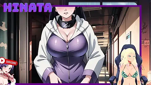 HINATA the TEACHER of the academy. She unzips her and exposes her breasts. Shinobi Secrets 14