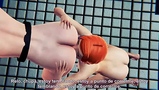 Gwen iki kız arasında 02 lezbiyene karşı -3d hentai