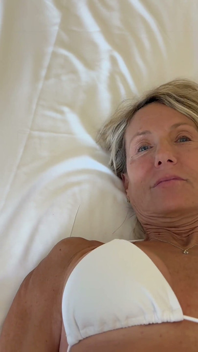 GILF Ready to Swim but Hard Cock Says No.