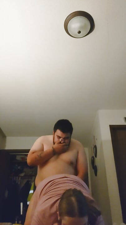 Śliczna BBW ubrana w sukienkę dostaje wbity piesek