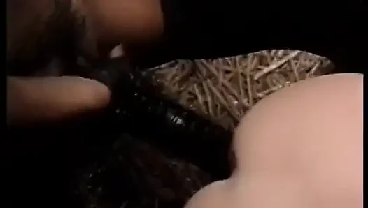 Gorgeous cowgirls fuck each other in a barn for your pleasure