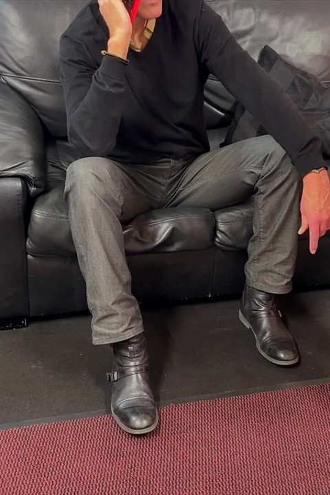 Hanging Over the Knee Leg-kicking Spanking for Bad Behaviour