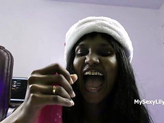 Merry Christmas – Special Blowjob By Tamil Maid Lily