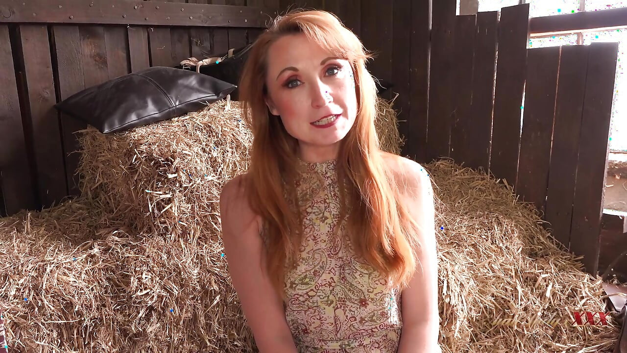 Horny Redhead MILF Housewife Lily Sucks Your Cock in the Barn